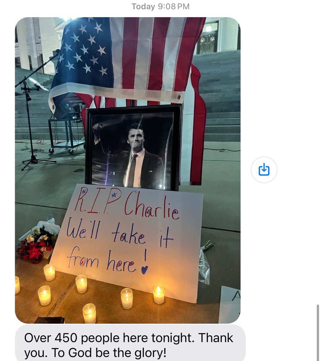 Friday afternoon, State Rep Alyssa Brown called me to ask about a last-minute prayer vigil she wanted to have at the State Capitol this weekend for Charlie Kirk. She was thinking 7:30 Saturday night, right in the middle of the hog game (due to some logistical reasons) so I