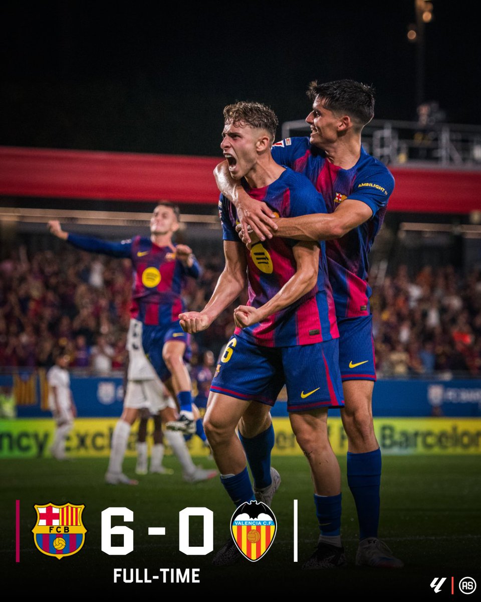 FT: Barca hit Valencia for 6 
#BarçaValencia