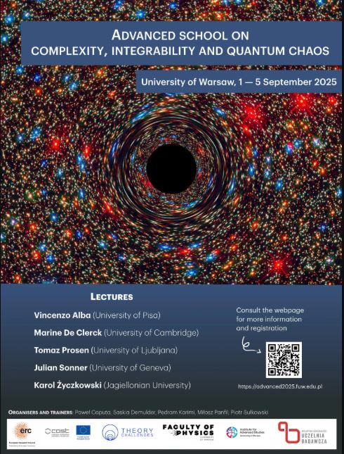 Advanced school on complexity, integrability, and quantum chaos

1 - 5 September 2025

advanced2025.fuw.edu.pl

Recordings: youtube.com/playlist?list=…
