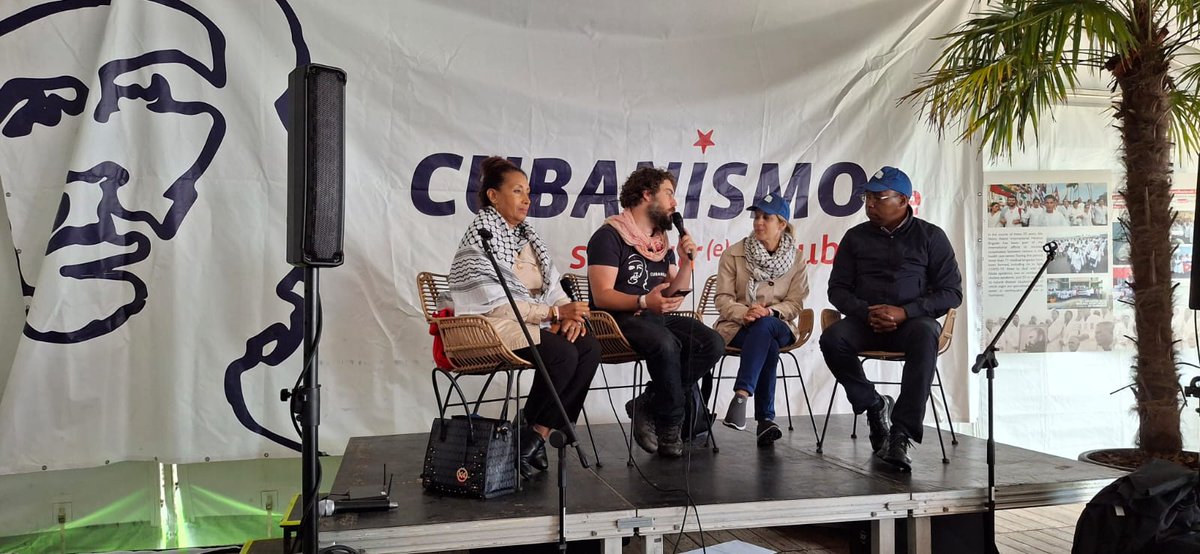 Delegación que participa en el Festival Manifiesta organizado por el PTB, denuncia el negativo impacto del Bloqueo en los diferentes sectores de la sociedad cubana y explica los principales desafíos frente a la agresiva política de Estados Unidos.