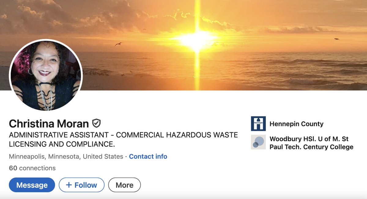 AlphaNews's tweet image. Christina Moran, an administrative assistant for @Hennepin County, celebrates Charlie Kirk&apos;s assassination. 

&quot;Buy him a beer, a meal and a Ticket to DC!!&quot; she says of the assassin.