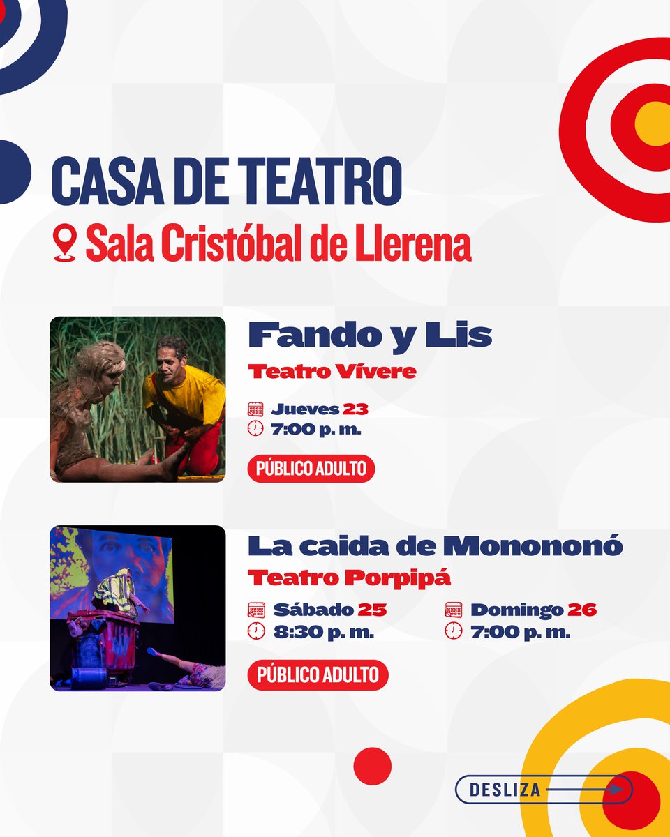 MiculturaRD's tweet photo. 📲 Descarga la programación completa en nuestra biografía o en https://t.co/Dkft7JdBeP para planificar tu semana de teatro.

#elteatrosomostodos 🎭 https://t.co/jql0ZbbQwh