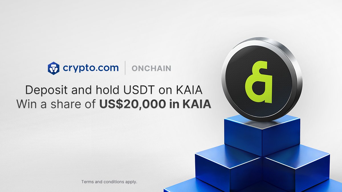 onchain_wallet's tweet photo. Last chance! The USDT-Kaia Deposit Campaign ends today 🚨

Here’s how to enter before it ends today:
1. Follow @onchain_wallet + @KaiaChain, Like + RT this post
2. Deposit/Swap ≥ US$50 to USDT-Kaia in Onchain & hold 7 days

The first 500 eligible users will each earn US$20 in $KAIA, and the top 25 holders with deposits over US$100 will share a US$10,000 KAIA bonus pool 🎁

Not available in all jurisdictions. Info and T&Cs 👇
https://t.co/UvaAuMQaR4

Get Started:
https://t.co/AX5nJ4llB5