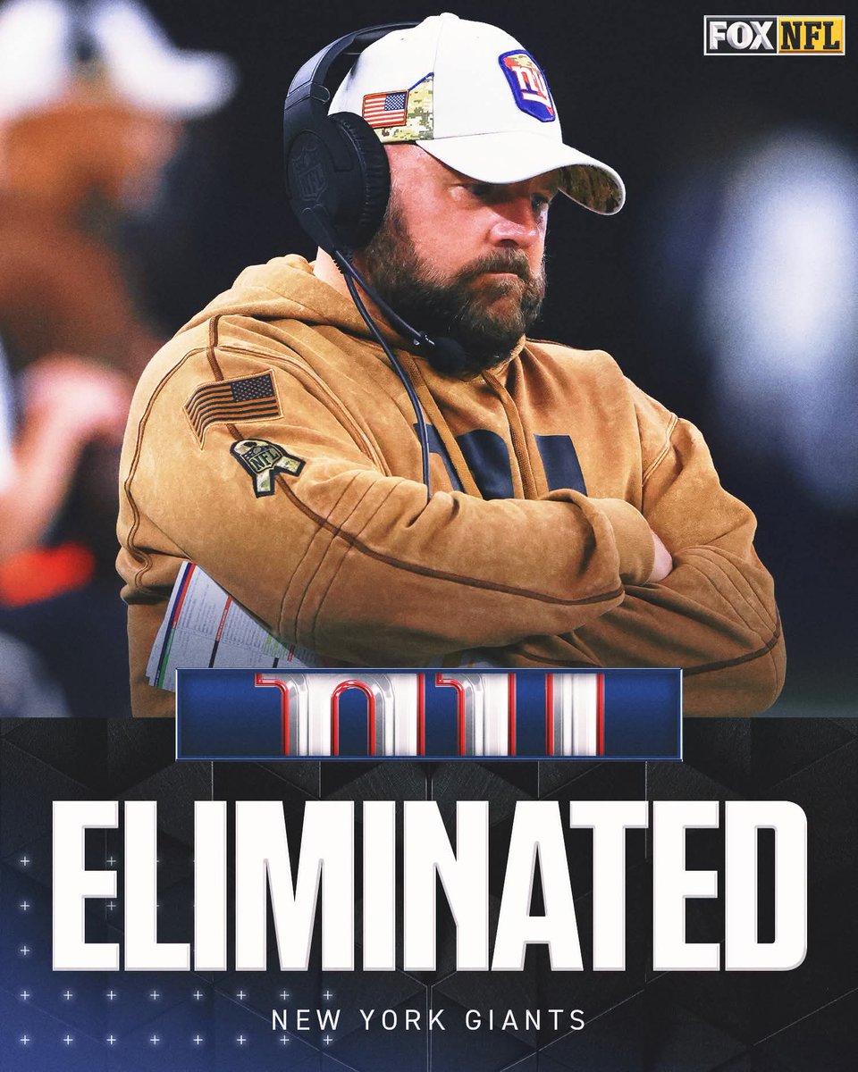 The Giants have been eliminated from playoff contention