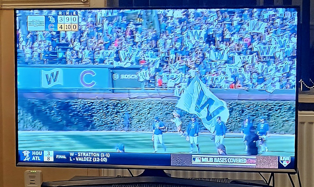 Lovely to see the Cubbies win.