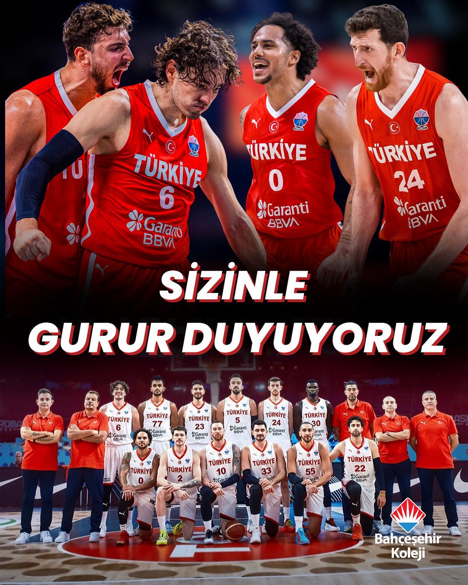 Avrupa ikincisi, gururumuz milli takım. 🇹🇷

2025 Avrupa Basketbol Şampiyonası finalinde Almanya’ya 88-83 mağlup olan Türkiye, ikinci olarak gümüş madalya elde etti. 🥈