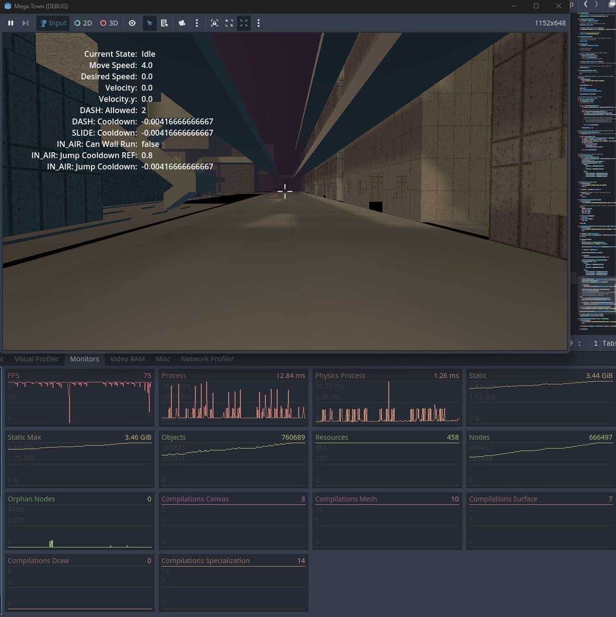 Zielakpl's tweet photo. No more stutters when speeding through the sectors, but need to find out which object stay in the memory :/
I have some object pooling though. https://t.co/lhR3sE68eE