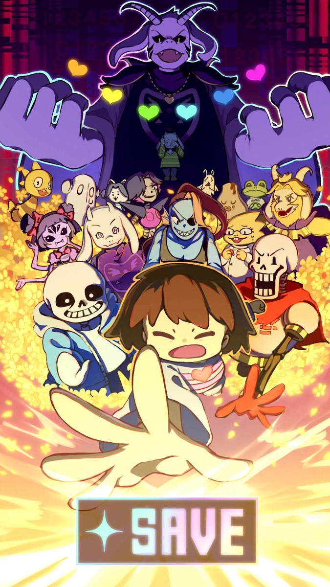 Akanilka's tweet image. 10周年おめでとうございます㊗️🎊
※タップ推奨

#undertale 
#UNDERTALE10周年
#undertale10thanniversary
