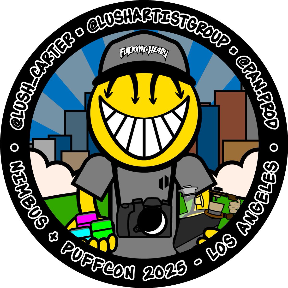 lush_carter's tweet photo. updated Happy Dabber for Nimbus &amp; Puffcon 2025 :) find me at either event to get the limited sticker! https://t.co/2a0COhzQDi