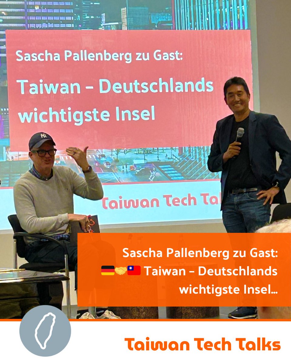 Im Rahmen unserer Taiwan Tech Talk Serie durften wir in der Taipeh Vertretung Berlin einen besonderen Abend erleben: Sascha Pallenberg 潘賞世 – Tech-Blogger, Unternehmer und langjähriger Taiwan-Kenner – gab spannende Einblicke in die ...

weiterlesen: deutsch-taiwanische-gesellschaft.de/meldungen/taiw…