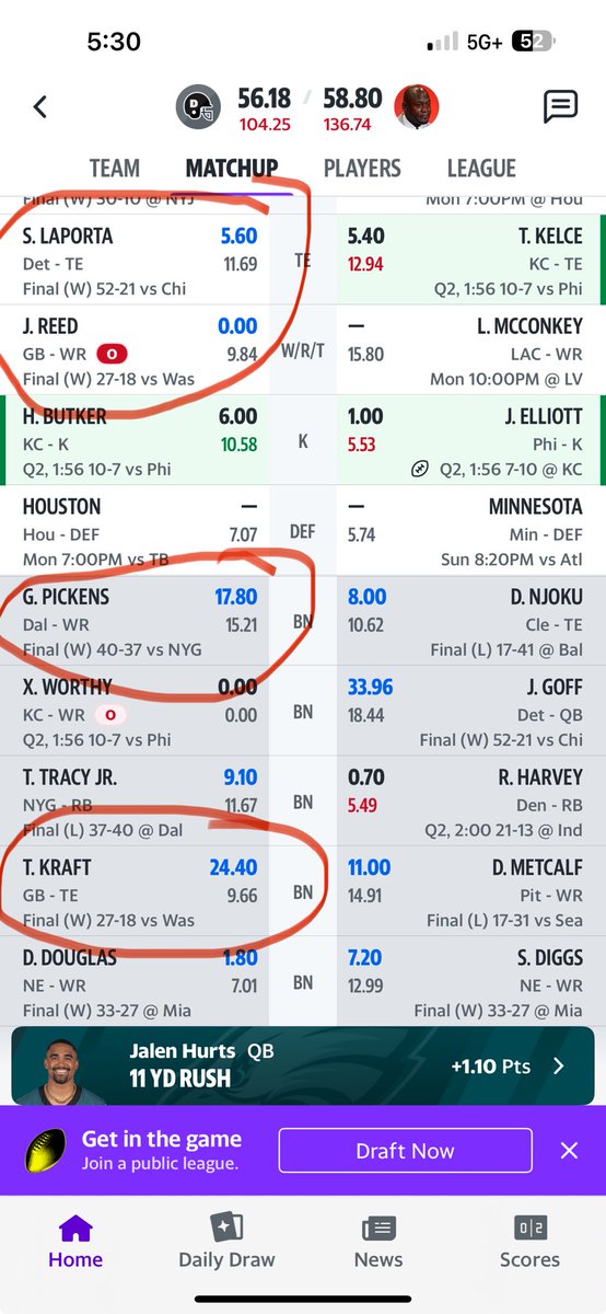 Dave_Most's tweet image. This is why I f$&amp;amp;king hate fantasy football! 🤬🤬😭😭😭😭