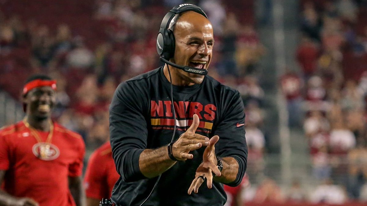 WELCOME BACK ROBERT SALEH 🫶

#49ers missed you. Glad the best defensive coordinator in football is back where he belongs.

Back to back games where his defense forces a fumble to end the game.

#FTTB