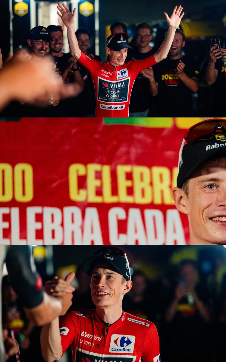 vismaleaseabike's tweet photo. 🇪🇸 #LaVuelta25

Hats off to this fighter, 𝐉𝐨𝐧𝐚𝐬 𝐕𝐢𝐧𝐠𝐞𝐠𝐚𝐚𝐫𝐝. 🎩

Sometimes numbers and victories don’t tell the whole story. Sometimes it’s about the journey, the moments when no one is watching, the days spent far from home, away from everything familiar, alone with your bike and your own willpower. Today, September 14, 2025, is one of those days. Jonas Vingegaard wins the Vuelta a España, his third Grand Tour after two Tour de France victories, once again proving why he is a champion in everything he does.

It has been 529 days since Jonas crashed hard in the Basque Country. Days full of recovery, full of training, full of trying and getting back up again. Twice he has already fought like a lion in the Tour de France, giving everything he had, falling and rising each time. But today, we see the true result of all that quiet, relentless struggle: a rider back on the top step of the podium, more determined than ever.

This Vuelta is more than a victory. It is a story of resilience, of never giving up, of the ability to keep believing in yourself even when times are tough. For three weeks, he showed what it means to be a leader, for himself and for his team. A memorable Vuelta in many ways, but one that no one can ever take away from Jonas.

Winning never gets easy. Every victory must be earned again. And this one, Jonas, is magnificent. Because of your talent, because of your team, but above all because of you: your perseverance, your focus, and your heart.

Today, we celebrate more than a jersey or a podium. We celebrate a champion who shows what it means to fight, to grow, and to triumph, even when the path is hard. Congratulations, Jonas. You are the more than deserved winner of the 2025 Vuelta a España. ❤️

𝐘𝐨𝐮𝐫 𝐓𝐞𝐚𝐦. 💌