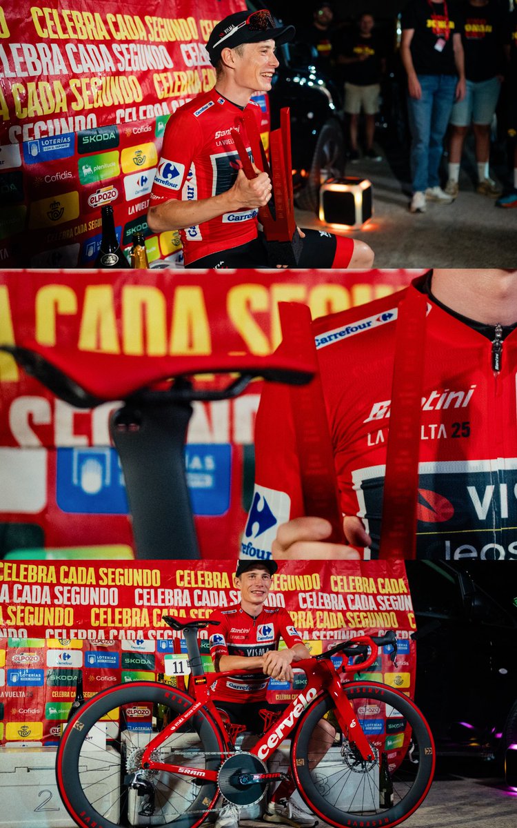 vismaleaseabike's tweet photo. 🇪🇸 #LaVuelta25

Hats off to this fighter, 𝐉𝐨𝐧𝐚𝐬 𝐕𝐢𝐧𝐠𝐞𝐠𝐚𝐚𝐫𝐝. 🎩

Sometimes numbers and victories don’t tell the whole story. Sometimes it’s about the journey, the moments when no one is watching, the days spent far from home, away from everything familiar, alone with your bike and your own willpower. Today, September 14, 2025, is one of those days. Jonas Vingegaard wins the Vuelta a España, his third Grand Tour after two Tour de France victories, once again proving why he is a champion in everything he does.

It has been 529 days since Jonas crashed hard in the Basque Country. Days full of recovery, full of training, full of trying and getting back up again. Twice he has already fought like a lion in the Tour de France, giving everything he had, falling and rising each time. But today, we see the true result of all that quiet, relentless struggle: a rider back on the top step of the podium, more determined than ever.

This Vuelta is more than a victory. It is a story of resilience, of never giving up, of the ability to keep believing in yourself even when times are tough. For three weeks, he showed what it means to be a leader, for himself and for his team. A memorable Vuelta in many ways, but one that no one can ever take away from Jonas.

Winning never gets easy. Every victory must be earned again. And this one, Jonas, is magnificent. Because of your talent, because of your team, but above all because of you: your perseverance, your focus, and your heart.

Today, we celebrate more than a jersey or a podium. We celebrate a champion who shows what it means to fight, to grow, and to triumph, even when the path is hard. Congratulations, Jonas. You are the more than deserved winner of the 2025 Vuelta a España. ❤️

𝐘𝐨𝐮𝐫 𝐓𝐞𝐚𝐦. 💌