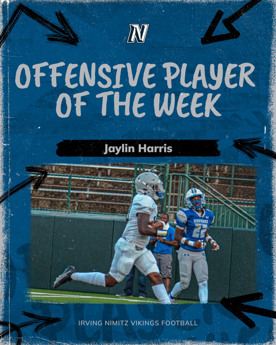 Week 3 Superlatives from our matchup against Grand Prairie

First - Offensive Player of the Week, Sophomore, Jaylin Harris
