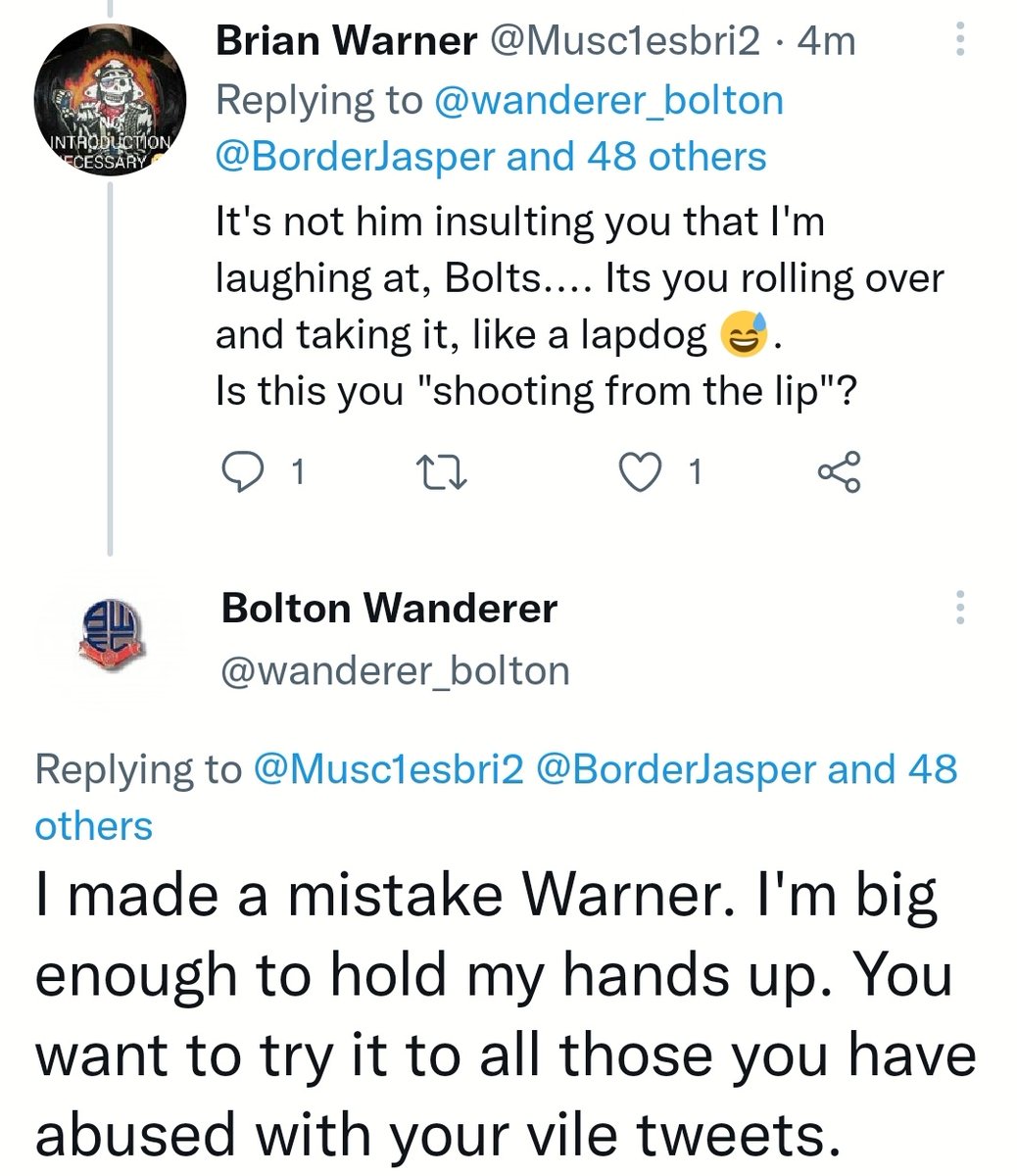 Brian Warner (@musc1esbri2) on Twitter photo <a href="/PhoneyItalian/">Otherwise 'A' rchived...</a> <a href="/JoeleTax188567/">Joe le Taxi</a> <a href="/wanderer_bolton/">Bolton Wanderer</a> <a href="/northumbrian_/">northumbrian_</a> <a href="/emperorofhind/">Arya</a> <a href="/tripleGGGx/">Giovanni F. DiGrandi ๐ฌ๐ง๐ฎ๐น๐ฎ๐ฑโ๏ธ</a> <a href="/cathyby/">Cathy ๐ฎ๐ช</a> <a href="/Martin020455/">Martรญn Johnson Out</a> <a href="/GrahamMcNeiII/">Graham McNeill</a> <a href="/bazcarter15/">barry carter</a> <a href="/Michael80789776/">Michael CLARK ๐ฌ๐ง๐ด๓ ง๓ ข๓ ฅ๓ ฎ๓ ง๓ ฟ๐ด๓ ง๓ ข๓ ณ๓ ฃ๓ ด๓ ฟ</a> <a href="/Victor96478703/">Victor</a> <a href="/Cloud5521278889/">Cloudy Days</a> <a href="/afewpoints/">Craig.</a> <a href="/LeftBehindPoet/">๐น๐ด๓ ง๓ ข๓ ฅ๓ ฎ๓ ง๓ ฟQue sera sera</a> <a href="/MyDubhLinn/">Sandra ๐ฎ๐ช</a> <a href="/Stephen1010102/">25 years in Mensa</a> <a href="/CallardRob22695/">Robbie Callard</a> <a href="/SetCondiment/">Laughing Gravy</a> <a href="/PaddyM494169/">Paddy M</a> <a href="/luter_el/">el-luter</a> <a href="/andrewsibley15/">Andrew Sibley</a> <a href="/LordOfFreedom2/">LordOfFreedom</a> <a href="/just2sayin/">Roger Smith ๐ฌ๐ง๐ช๐บ๐ซ๐ท</a> <a href="/thefactroom/">thefactroom</a> <a href="/the_fukaa/">The Fukaa</a> <a href="/JonHlluk/">The Ginger Jon</a> <a href="/Maggie29047241/">Magie.๐ช๐บ๐ฉ๐ช๐ฌ๐ง #FBPE #followbackfriday</a> <a href="/BrexitBloopers/">Brexit Bloopers</a> <a href="/GeoffBarton9/">Geoff Barton๐ฌ๐ท๐ฌ๐ง๐ช๐บ</a> <a href="/suastusa/">Yippee</a> <a href="/Peter14306722/">Charlie Croker</a> <a href="/MikeFay44/">Mike Fay</a> <a href="/ShaneJa16905901/">A J</a> <a href="/Ztx294/">@Ztx - not just a number</a> <a href="/Begentle50/">Andy's balance and polite , ish ๐ด๓ ง๓ ข๓ ฅ๓ ฎ๓ ง๓ ฟ</a> <a href="/bringiton8712/">2_Tier_Kier</a> <a href="/LevettRoblev1/">(((Robin Levett)))</a> <a href="/GeneGenie666/">Gene Hunt</a> <a href="/CarltonJac98288/">Jack</a> <a href="/jimmy_jone34951/">outforever</a> <a href="/David19531501/">David</a> <a href="/taskforcerejoin/">James Kerly</a> <a href="/BrexitBlooperrr/">Brexit Bloopers</a> <a href="/viv_cooper/">Viv Cooper</a> <a href="/resiguru/">Chris-Let's Invoke Final Provision 8.</a> <a href="/RemmyJones40817/">Remmy Jones</a> <a href="/FrankMac993505/">Frankie J</a> ๐คญ๐คฃ.
Here you go. Almost as embarassing as <a href="/tripleGGGx/">Giovanni F. DiGrandi ๐ฌ๐ง๐ฎ๐น๐ฎ๐ฑโ๏ธ</a> trying to convince himself that the ethno-nationalist right will make an exception just for him ๐คญ..... <a href="/PhoneyItalian/">Otherwise 'A' rchived...</a> <a href="/JoeleTax188567/">Joe le Taxi</a> <a href="/wanderer_bolton/">Bolton Wanderer</a> <a href="/northumbrian_/">northumbrian_</a> <a href="/emperorofhind/">Arya</a> <a href="/tripleGGGx/">Giovanni F. DiGrandi ๐ฌ๐ง๐ฎ๐น๐ฎ๐ฑโ๏ธ</a> <a href="/cathyby/">Cathy ๐ฎ๐ช</a> <a href="/Martin020455/">Martรญn Johnson Out</a> <a href="/GrahamMcNeiII/">Graham McNeill</a> <a href="/bazcarter15/">barry carter</a> <a href="/Michael80789776/">Michael CLARK ๐ฌ๐ง๐ด๓ ง๓ ข๓ ฅ๓ ฎ๓ ง๓ ฟ๐ด๓ ง๓ ข๓ ณ๓ ฃ๓ ด๓ ฟ</a> <a href="/Victor96478703/">Victor</a> <a href="/Cloud5521278889/">Cloudy Days</a> <a href="/afewpoints/">Craig.</a> <a href="/LeftBehindPoet/">๐น๐ด๓ ง๓ ข๓ ฅ๓ ฎ๓ ง๓ ฟQue sera sera</a> <a href="/MyDubhLinn/">Sandra ๐ฎ๐ช</a> <a href="/Stephen1010102/">25 years in Mensa</a> <a href="/CallardRob22695/">Robbie Callard</a> <a href="/SetCondiment/">Laughing Gravy</a> <a href="/PaddyM494169/">Paddy M</a> <a href="/luter_el/">el-luter</a> <a href="/andrewsibley15/">Andrew Sibley</a> <a href="/LordOfFreedom2/">LordOfFreedom</a> <a href="/just2sayin/">Roger Smith ๐ฌ๐ง๐ช๐บ๐ซ๐ท</a> <a href="/thefactroom/">thefactroom</a> <a href="/the_fukaa/">The Fukaa</a> <a href="/JonHlluk/">The Ginger Jon</a> <a href="/Maggie29047241/">Magie.๐ช๐บ๐ฉ๐ช๐ฌ๐ง #FBPE #followbackfriday</a> <a href="/BrexitBloopers/">Brexit Bloopers</a> <a href="/GeoffBarton9/">Geoff Barton๐ฌ๐ท๐ฌ๐ง๐ช๐บ</a> <a href="/suastusa/">Yippee</a> <a href="/Peter14306722/">Charlie Croker</a> <a href="/MikeFay44/">Mike Fay</a> <a href="/ShaneJa16905901/">A J</a> <a href="/Ztx294/">@Ztx - not just a number</a> <a href="/Begentle50/">Andy's balance and polite , ish ๐ด๓ ง๓ ข๓ ฅ๓ ฎ๓ ง๓ ฟ</a> <a href="/bringiton8712/">2_Tier_Kier</a> <a href="/LevettRoblev1/">(((Robin Levett)))</a> <a href="/GeneGenie666/">Gene Hunt</a> <a href="/CarltonJac98288/">Jack</a> <a href="/jimmy_jone34951/">outforever</a> <a href="/David19531501/">David</a> <a href="/taskforcerejoin/">James Kerly</a> <a href="/BrexitBlooperrr/">Brexit Bloopers</a> <a href="/viv_cooper/">Viv Cooper</a> <a href="/resiguru/">Chris-Let's Invoke Final Provision 8.</a> <a href="/RemmyJones40817/">Remmy Jones</a> <a href="/FrankMac993505/">Frankie J</a> ๐คญ๐คฃ.
Here you go. Almost as embarassing as <a href="/tripleGGGx/">Giovanni F. DiGrandi ๐ฌ๐ง๐ฎ๐น๐ฎ๐ฑโ๏ธ</a> trying to convince himself that the ethno-nationalist right will make an exception just for him ๐คญ.....