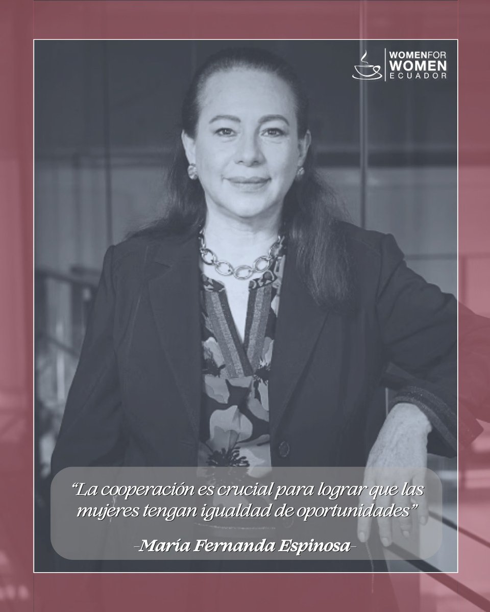 WomenforWomenEC's tweet image. 🙌 Mujer Empoderada de la Semana: María Fernanda Espinosa.

Con su trabajo en la ONU y su defensa de los derechos humanos, nos recuerda que el liderazgo femenino transforma realidades. 💜🌍

#MujerEmpoderada #EmpoderamientoFemenino