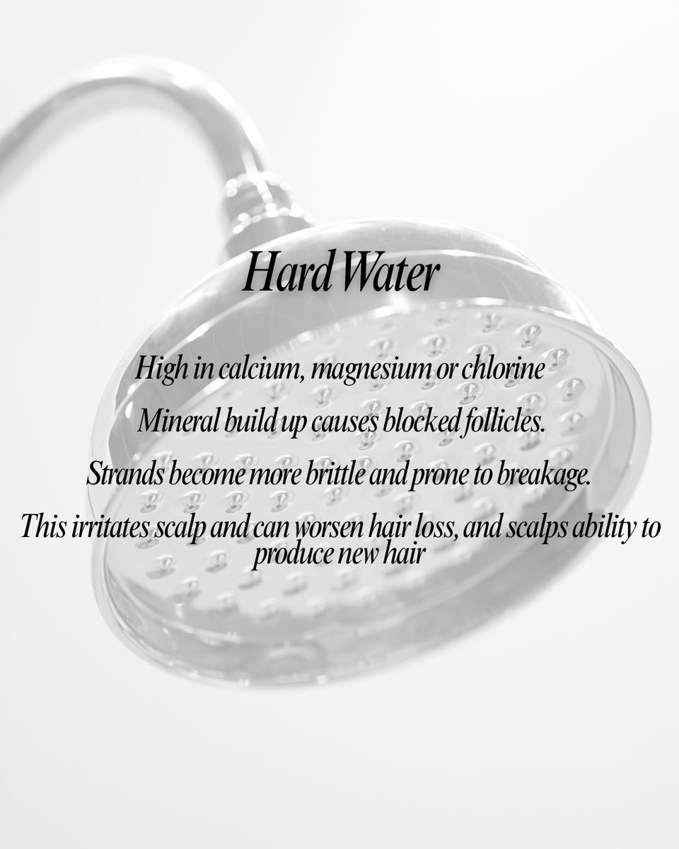 KiraMengistu's tweet photo. Nobody talks about it — but showerheads are DISASTER for your hair. Hard water, pressure, bacteria… it’s all killing your scalp. Very bad! Protect your hair. Get a filter. Get Hair Cultivated. #haircultivated https://t.co/CbRz6CmIM7
