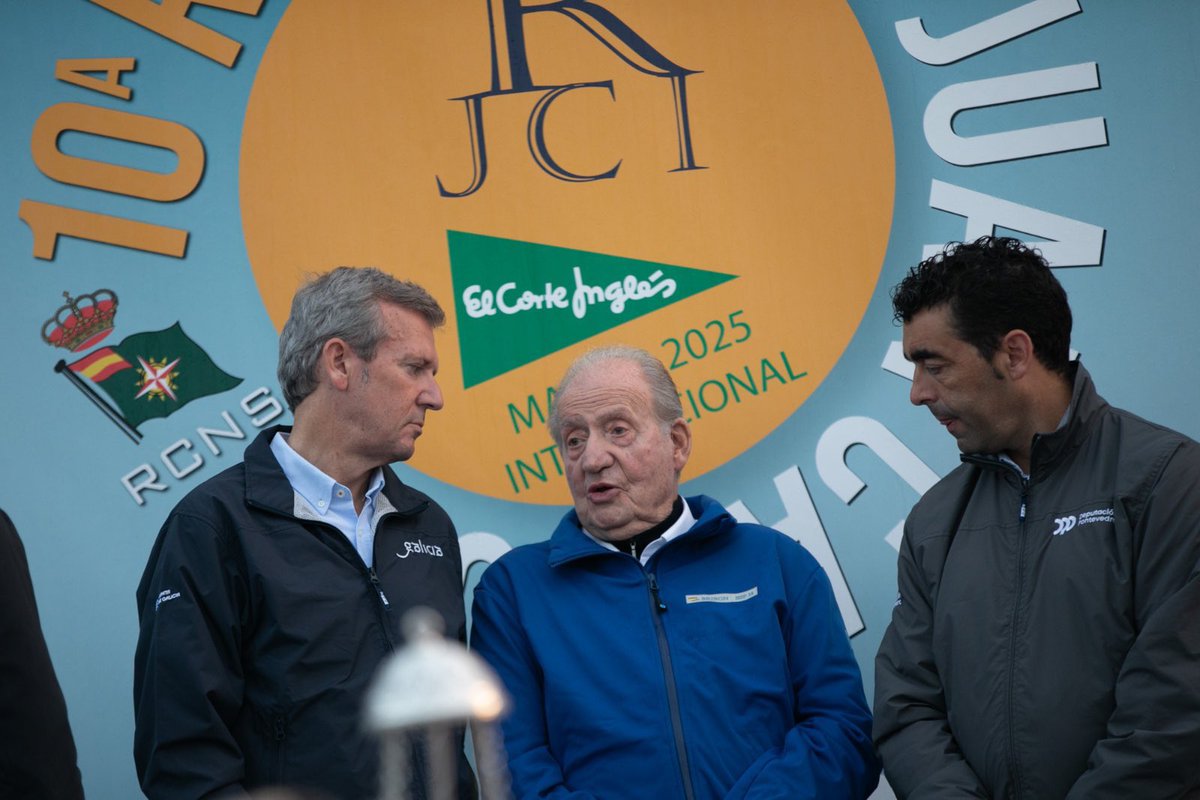 O presidente da Deputación de Pontevedra (e o da Xunta) asegurándose persoalmente de que ninguén manche a imaxe das Rías Baixas. Óleo sobre lenzo.