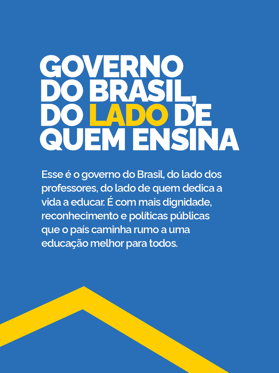 LulaOficial's tweet photo. A carteira faz parte do programa Mais Professores para o Brasil, que reúne medidas para valorizar e incentivar a atividade docente em nosso país 🧑‍🏫 https://t.co/4nFbqUvDwh