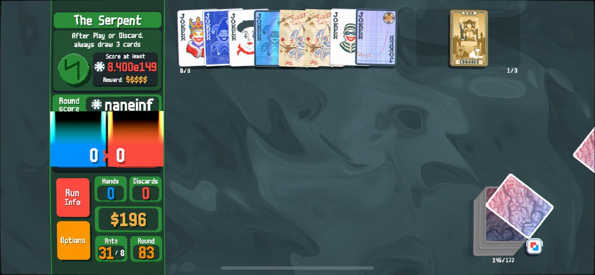 the_sorne's tweet photo. Finally got an unseeded naneinf run! https://t.co/MHiFr3IHOk