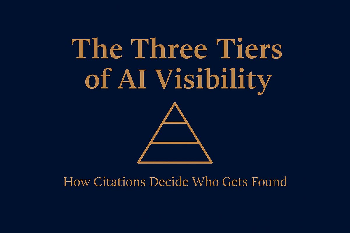 I just published The Three Tiers of AI Visibility: How Citations Decide Who Gets Found medium.com/p/the-three-ti…