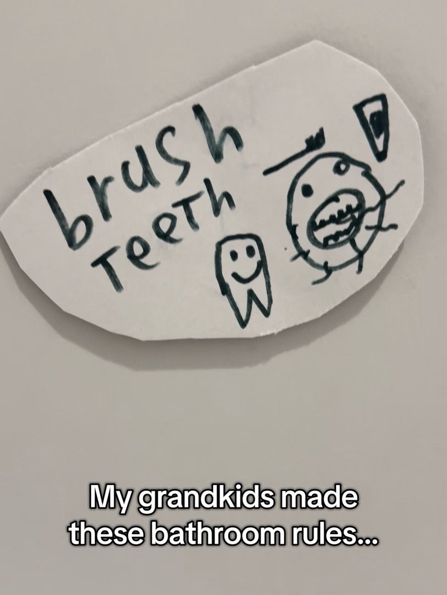 My grandkids made bathroom “rules.”
Brush teeth ✅
Flush toilet ✅
…Last one had me crying 😂

Check them out here: youtube.com/shorts/9154dVA…

Which rule gets your vote? 👇 #FunnyKids #Relatable