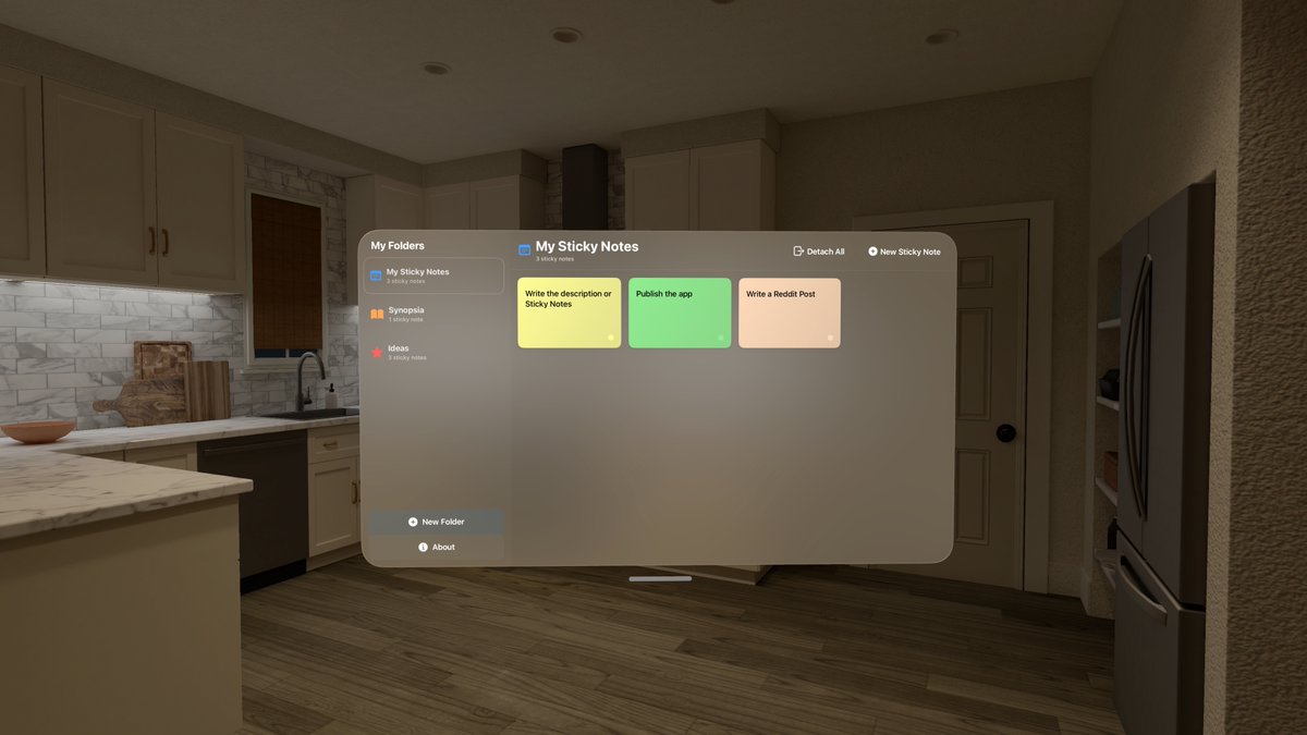 rohidjetha's tweet photo. Another app for Vision Pro available! (It took literally 45 minutes to get the app accepted haha) https://t.co/RRj07j4tY4