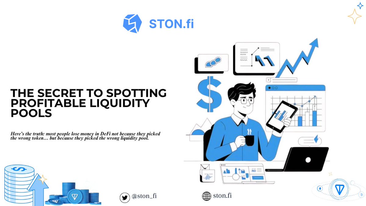 mikeanselem's tweet photo. Did you know?

Most traders don’t lose money in DeFi because of the token they chose…
They lose it because of the liquidity pool they jumped into. 

Flashy APRs can fool you. The smart money knows what to check.

A Thread 🧵👇

#STONfi #DeFi #DEX #TON https://t.co/uMMnZzdMFY