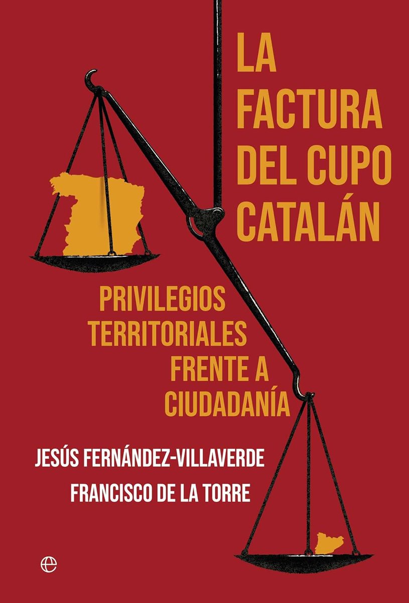 Jesús Fernández-Villaverde (@jesusferna7026) on Twitter photo 📢 Anuncio especial sobre mi libro La factura del cupo catalán (con <a href="/frdelatorre/">Francisco d la Torre</a>)
Con este post me comprometo a donar íntegramente los derechos de autor (“regalías”) que me correspondan del libro a la Asociación Española Contra el Cáncer:
👉 contraelcancer.es/es
Desde el 📢 Anuncio especial sobre mi libro La factura del cupo catalán (con <a href="/frdelatorre/">Francisco d la Torre</a>)
Con este post me comprometo a donar íntegramente los derechos de autor (“regalías”) que me correspondan del libro a la Asociación Española Contra el Cáncer:
👉 contraelcancer.es/es
Desde el