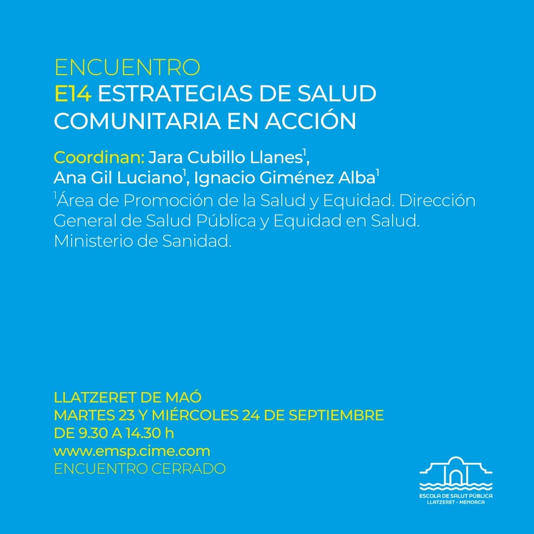 Escola de Salut Pública de Menorca tweet media