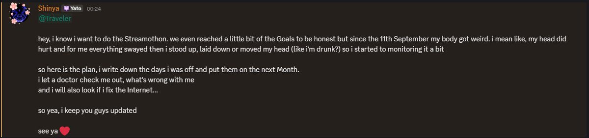 just an update for the Streamothon