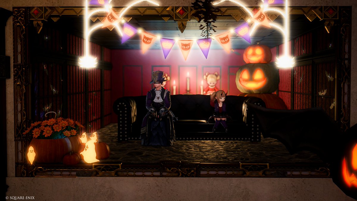 _showcase014's tweet photo. 【お知らせ／#パラノイドショウケース】 
ハロウィン風個室を公開しました🎃👻
今年は絵画に入れるハウジングです🖼️

<<Limited Showcase>>20250915-1103
Showcase:16  " All Hallows' Eve " 
🏠MeteorDC / Yojimbo / The Lavender 11-33 Room:016

 ※詳細はリプ参照
 #我楽多幻影 #FF14Housing https://t.co/vqSf01y3Gp