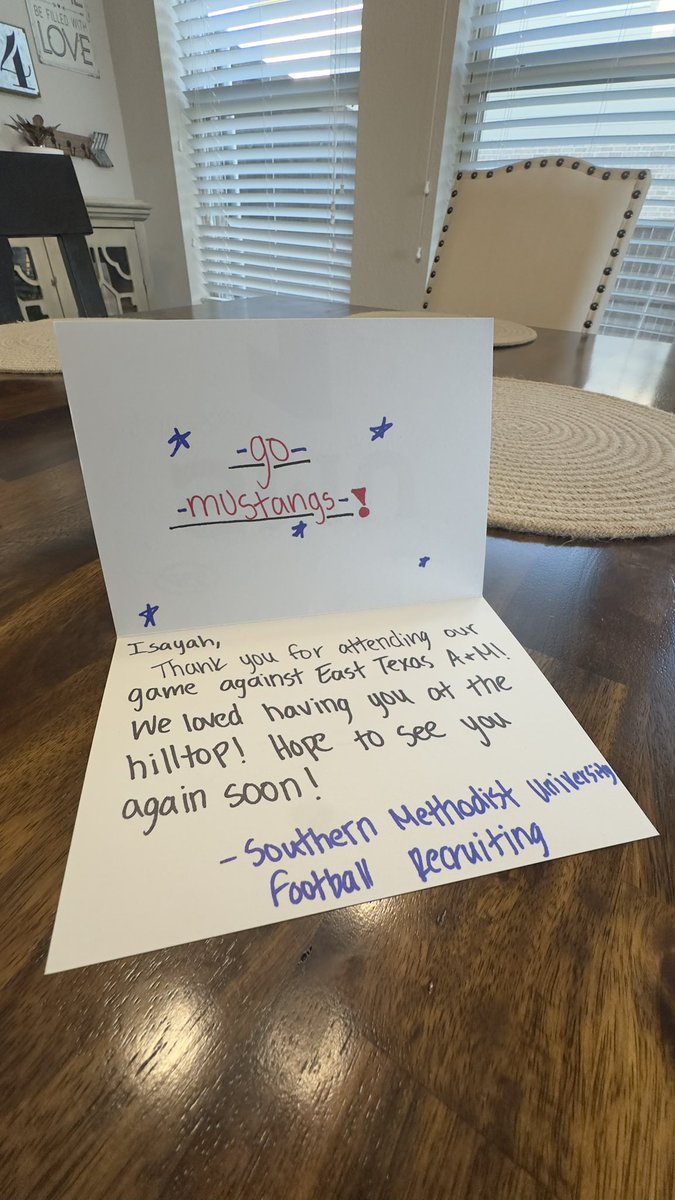 Thank you <a href="/SMUFB/">SMU Football</a> for the love!

<a href="/JR_Sandlin/">Coach J.R. Sandlin</a> <a href="/GarinJustice/">Garin Justice</a> <a href="/cmsully22/">Connor Sullivan (Sully)</a> <a href="/MarshallLev_/">Marshall Levenson</a> <a href="/jrbetts21/">Jack Betts</a> <a href="/mrfootballwait/">Jeremiah Wait</a> <a href="/paigeNsmith_/">Paige Smith</a> <a href="/Coach_McHugh/">Coach McHugh</a> <a href="/rhettlashlee/">Rhett Lashlee</a> <a href="/jdnash33/">Joshua David Nash</a> <a href="/bryanfilker/">Coach Doctor Filk</a> <a href="/CoachHarris_LR/">Doryan Harris</a> <a href="/STATECHAMP_JOE/">Coach Joe</a>