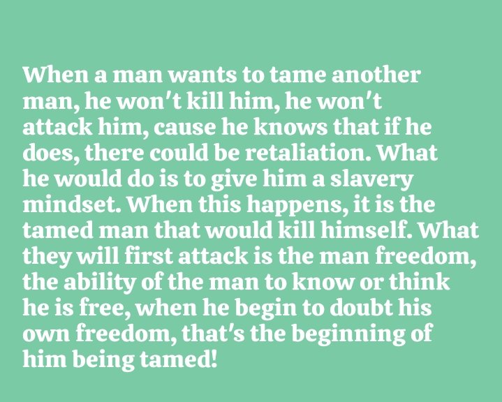 PKol_Says's tweet photo. Lord, oh Lord Jesus, rescue us from slavery MINDSET! https://t.co/KD7YtjMf1i