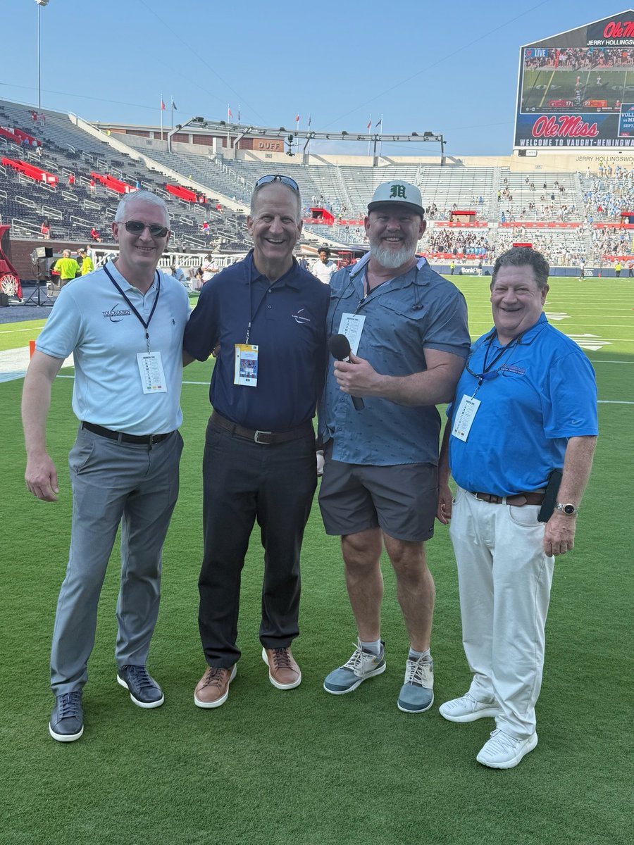 Brettdolan24's tweet image. When it was 31-28 at the half, this crew was bracing for another 50+ to 50+ Ole Miss-Arkansas game. Rebs escaped with the win.