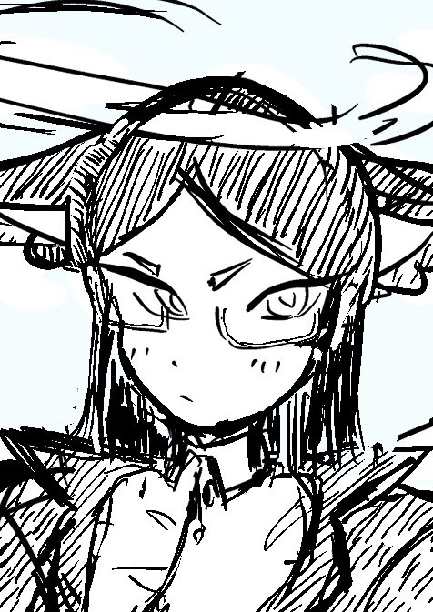 sky_aII's tweet photo. 1320日目　みるにゃの先輩　#Milnyart  #OC https://t.co/ldgnJJQVW2