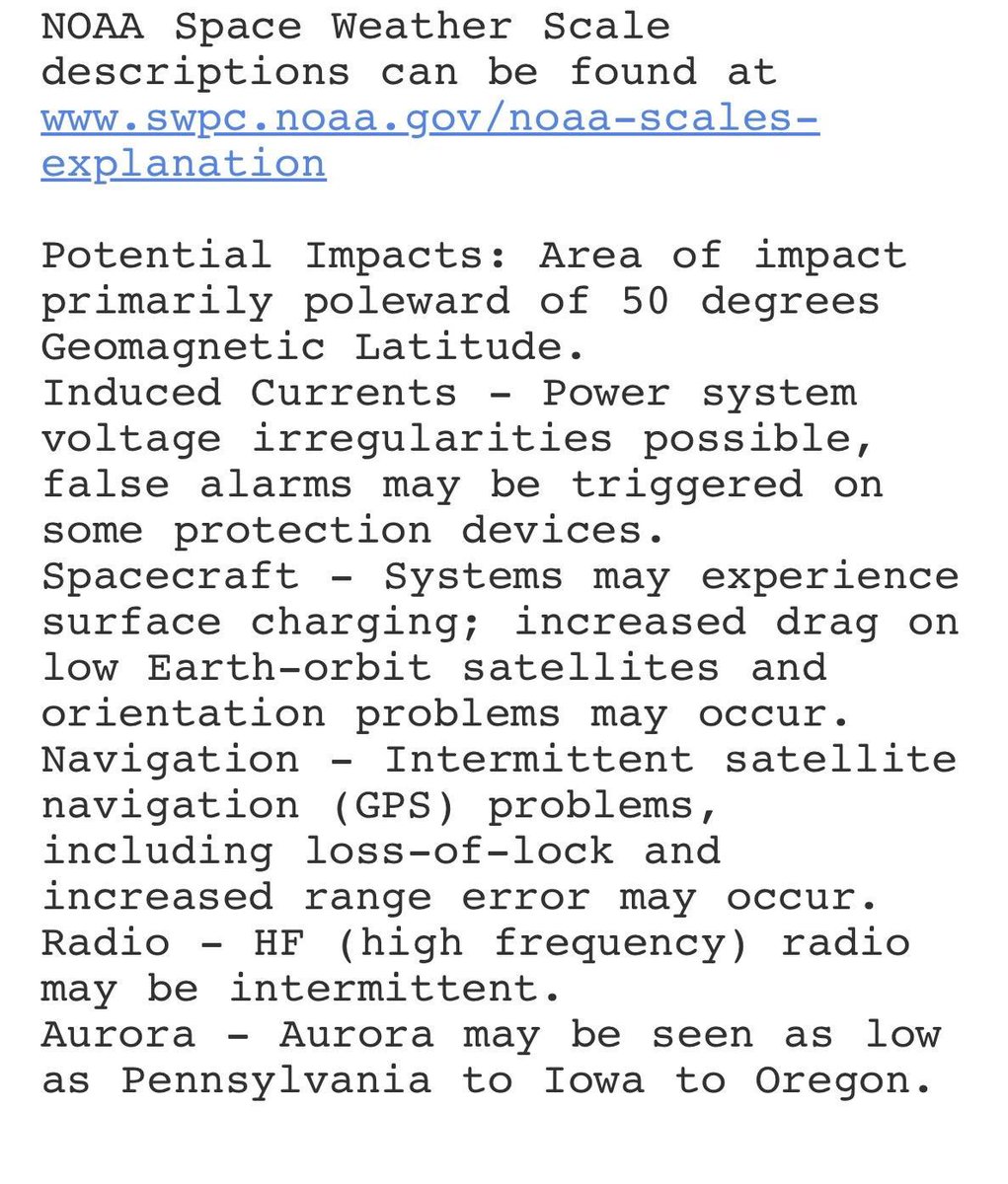 ALERT 🚨 A geomagnetic storm with a K-index of 7 or greater (NOAA G3 or higher) is expected between 02:54 and 09:00 UTC on September 15, 2025, potentially causing power system voltage irregularities, spacecraft surface charging and increased satellite drag, intermittent GPS