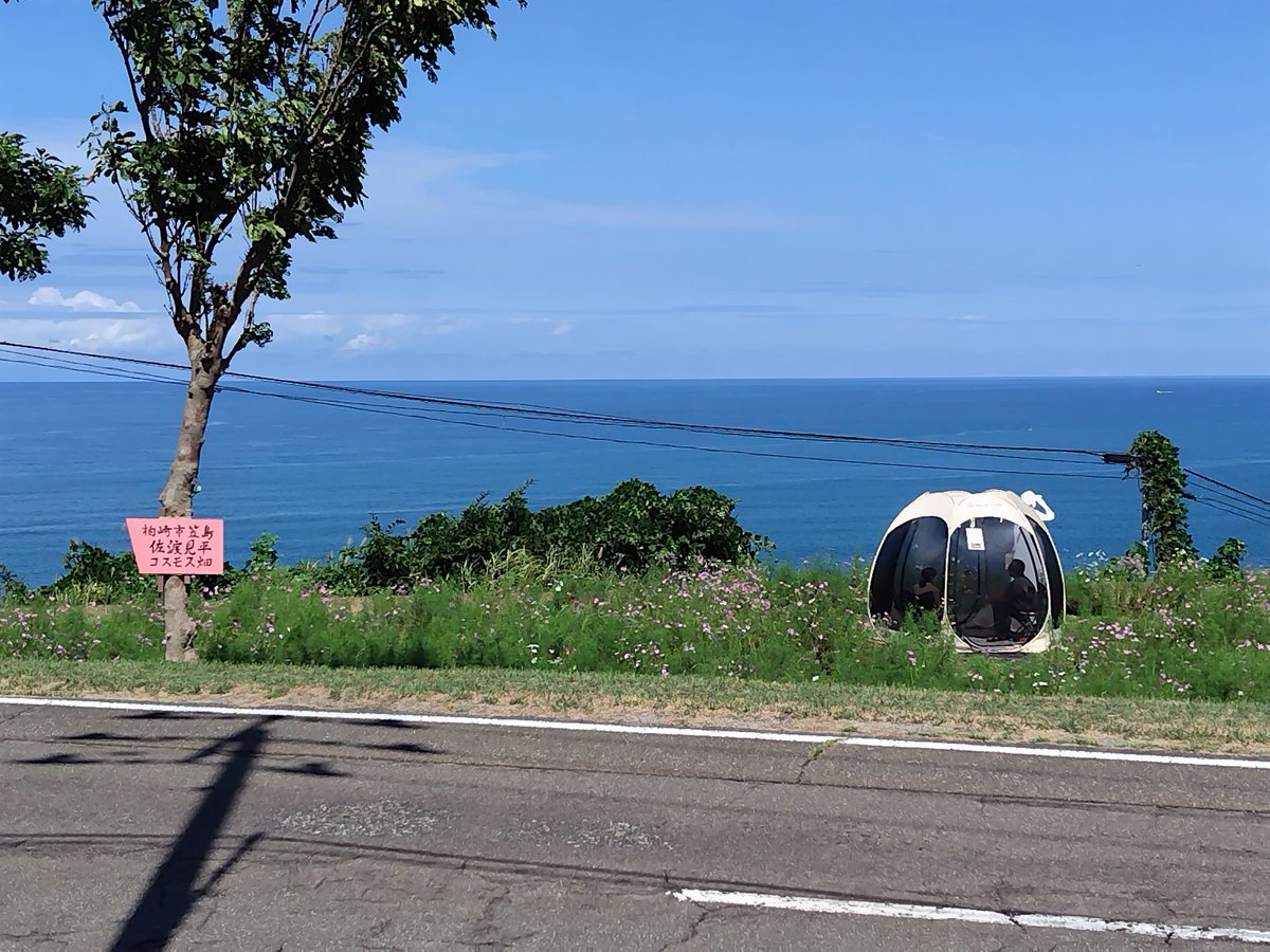 今日（15日）は、ようやくお天気に恵まれました。午前中は地元紙2紙の取材。#ポップアップリビング　（ドーム型テント）も、お客様からご利用いただいています！　「凄く良かった！」とうれしい声を。今日は15時まで開園です。