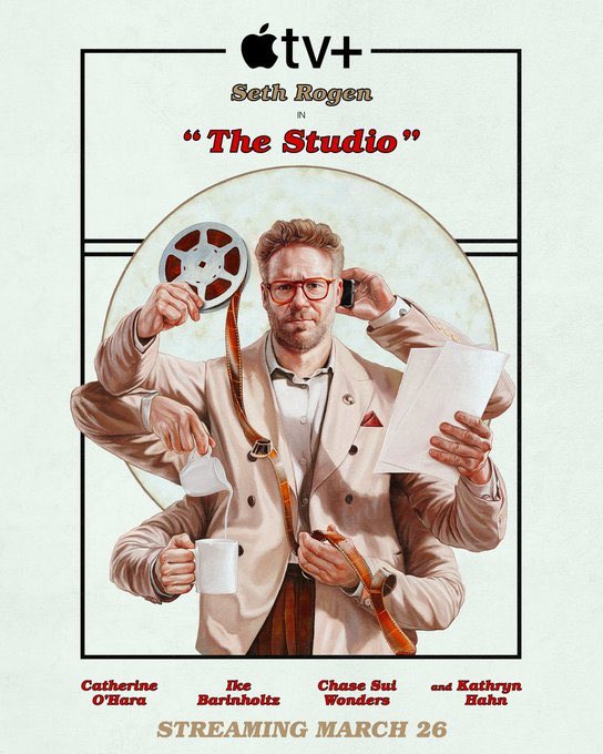 🇺🇸 | AHORA: 'The Studio' se alza como la serie más galardonada de la edición 77 de los premios Emmy con 13 premios.