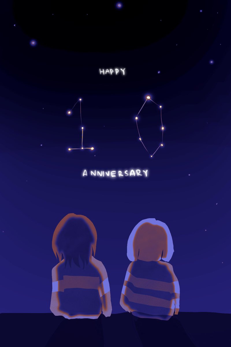 quick drawing but happy 10th to them too
#undertale #undertale10thanniversary #UNDERTALE10周年