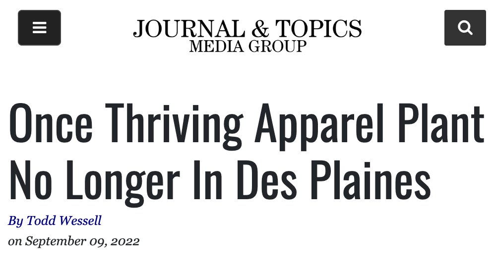 dieworkwear's tweet image. After bouncing around for a while, the company was eventually purchased by Authentic Brands Group, who now also owns Brooks Brothers (oh how the streams merge). And a few years ago, Hart Schaffner Marx shuttered their Des Plaines factory, one of the last suit factories in the US