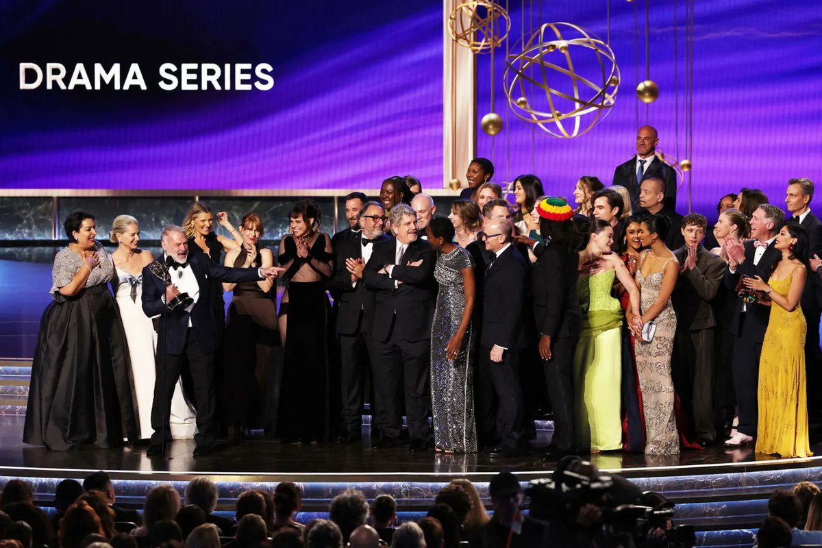 RollingStone's tweet photo. The Pitt won Outstanding Drama Series at the #Emmys, and R. Scott Gemmill dedicated the award to healthcare workers:

"Respect them. Protect them. Trust them.”

🏆 https://t.co/PvtFmSWPFl https://t.co/7bp4qiCagI