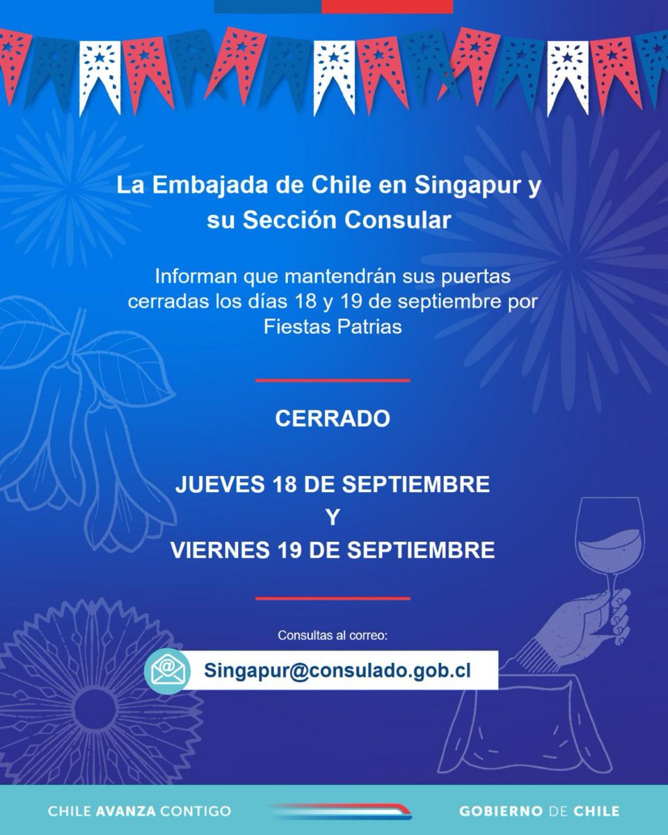 AVISO: A la estimada comunidad chilena residente 👇