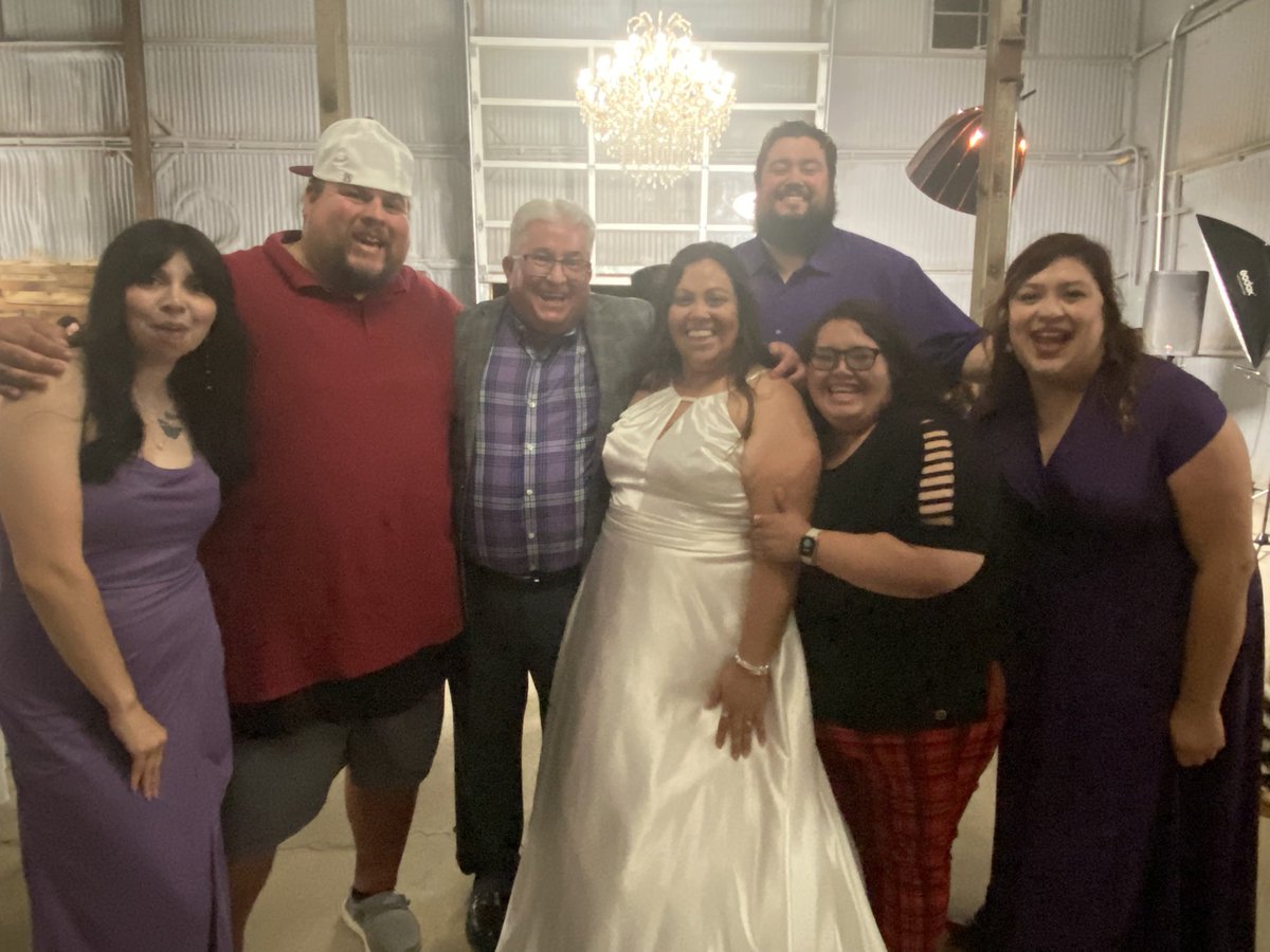 Blessed to attend the wedding of my former student, Gabby Perez, and AJ Soliz last night in Slaton, Texas, with five more of my former students who were either in the bridal party or attending. Lots of smiles, lots of laughs, lots of love! What a great time!