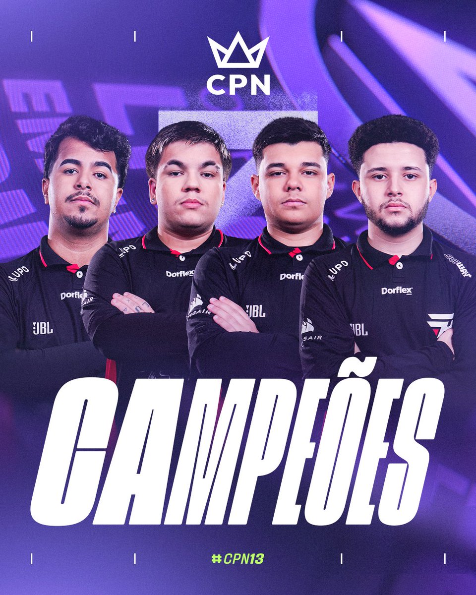 Copa Nobru (@copanobru) on Twitter photo .<a href="/paiNGamingBR/">paiN Gaming</a> É A CAMPEÃ DA CPN 13 🏆💜
Eles DOMINARAM a Final e cravaram seu nome na história do Free Fire!
Parabéns aos nossos campeões, <a href="/LUCI_x7/">Luci</a>, <a href="/sixzadaff/">paiN SIX9</a>, <a href="/fubukizera1/">FuBuKi</a>, <a href="/greghizinho/">paiN Greghi</a> e <a href="/metebala021/">Metebala021</a> 🔥 .<a href="/paiNGamingBR/">paiN Gaming</a> É A CAMPEÃ DA CPN 13 🏆💜
Eles DOMINARAM a Final e cravaram seu nome na história do Free Fire!
Parabéns aos nossos campeões, <a href="/LUCI_x7/">Luci</a>, <a href="/sixzadaff/">paiN SIX9</a>, <a href="/fubukizera1/">FuBuKi</a>, <a href="/greghizinho/">paiN Greghi</a> e <a href="/metebala021/">Metebala021</a> 🔥