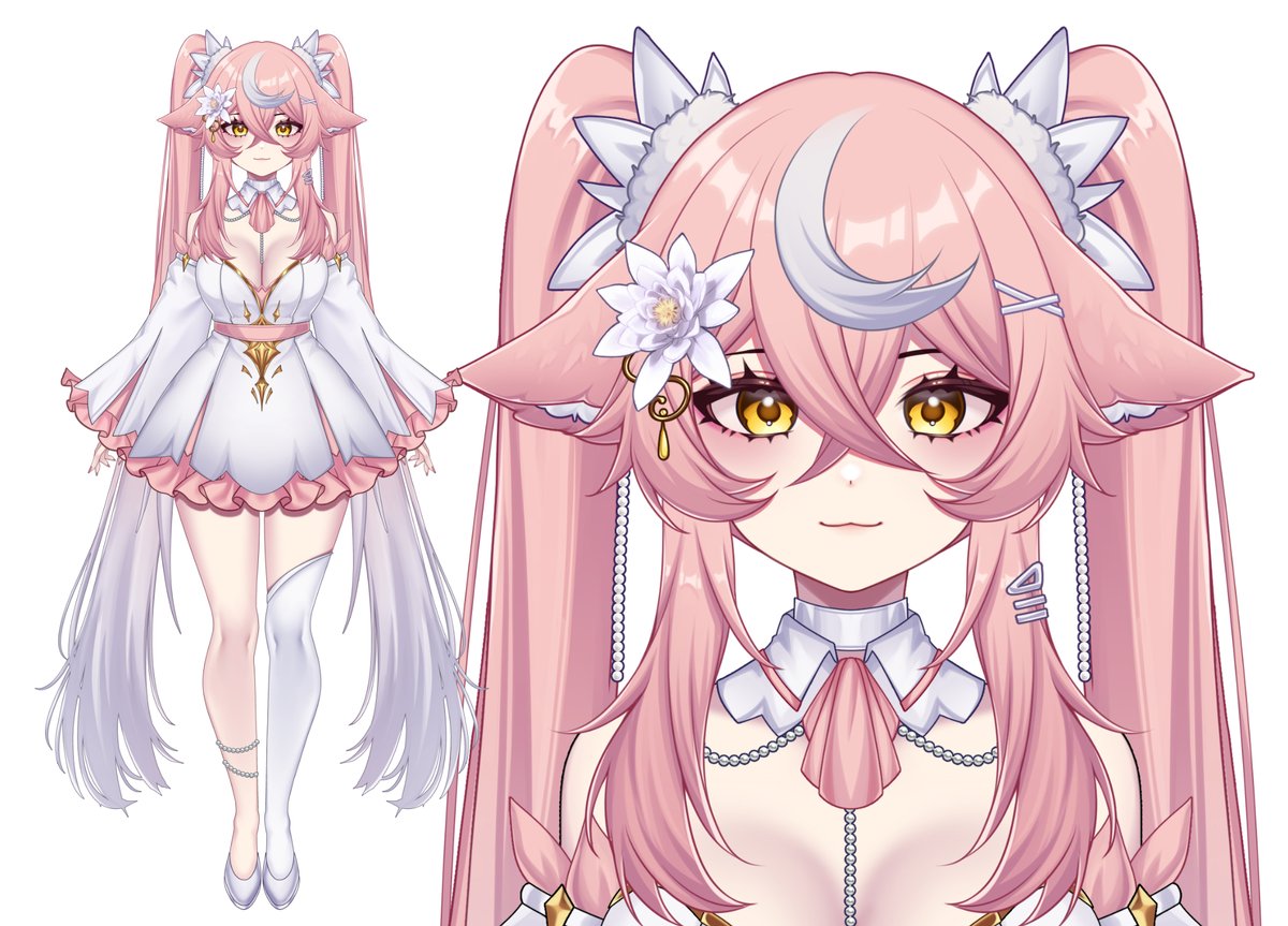 Rig ready VTuber model for sale!!(˶ˆᗜˆ˵)🌸

Sp1: 450USD (2 split payments ok!!)
Sp2: 950USD with simple rig (3 split payments ok!!)

- comes with 3 expressions
- small adjustments and color changes are possible
- files will only be given once fully paid

please dm me for
