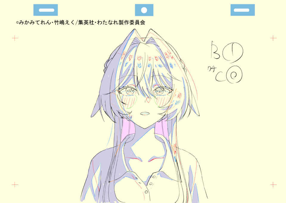 11話作監修正(掲載許可済) #わたなれアニメ」|石井久雄(ひさちゅう)