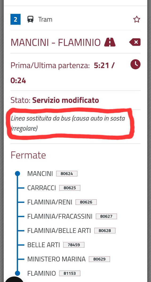 MercurioPsi's tweet photo. Ecco com'è ricominciato il servizio #tram linea 2 oggi dopo l'ennesimo lungo periodo di stop 🛑 ⤵️ #CuraDelFerro @gualtierieurope https://t.co/Zbw6tMAQbU