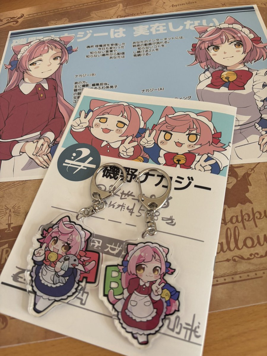 ishimol0725's tweet photo. そうさくマーケットまで一週間くらいですねぇ
ナカジーのアクキーを制作したので、簡単な解説冊子とセットで頒布します
(予価1,000円)
ナカジー姉弟、実は割としっかり設定あるのに出す機会なかったので出せて嬉しい☺️
#そうさくマーケット https://t.co/TjdmXIWOIY